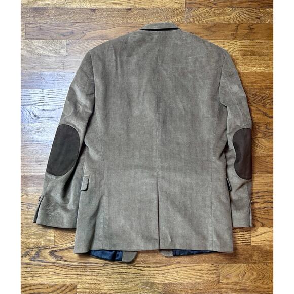 Ralph Lauren Mens Corduroy Blazer ports Coat Jacket Elbow Patches Brown 38 S - Picture 5 of 6